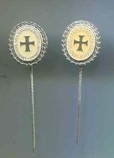 Anstecknadel Landesverb Kath Männergemeinsch i Bayern Silberrand 15mm (ko403)