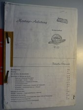 Victoria Bergmeister V 35 Montage  Anleitung Werkstatt - Handbuch Uraltkopiesatz