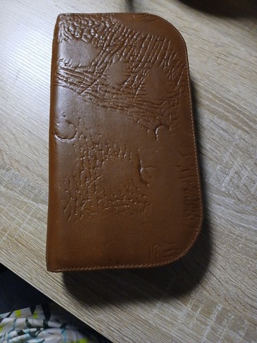 Alte leder kulturtasche braun - kulturtasche,