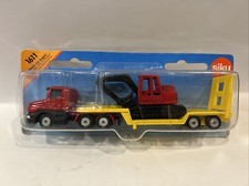 SIKU 1611 Tieflader mit Bagger