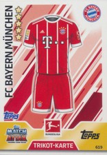 Match Attax Extra 17 / 18 - 619 - Trikot-Karte - Trikot-Karte