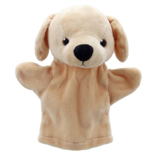 Labrador hand puppet - (yellow),