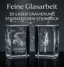 3D Glas Kristall Quader –