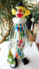 XL Großer schwerer Glas Clown