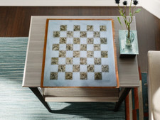 Schachbrett aus Korallenstein