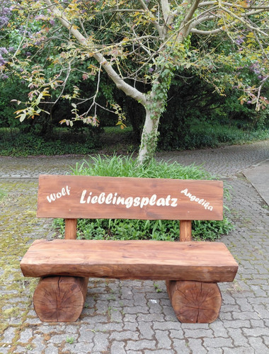 Rustikale gartenbank - rustikale,
