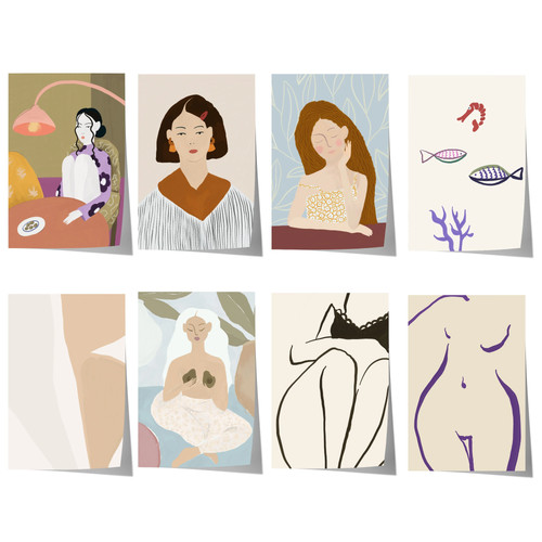 Feminine porträt poster - feminine,