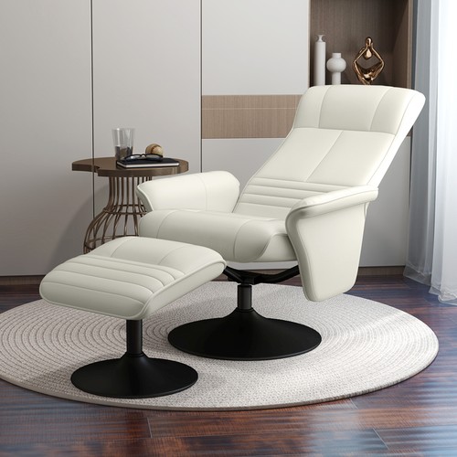 Homcom relaxsessel mit hocker - relaxsessel,