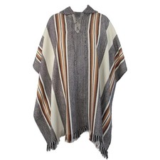 Alpaca Wool Poncho Mens
