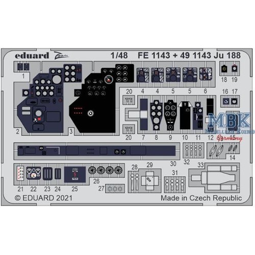 Eduard edfe1143 junkers 188 - eduard,