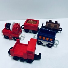 Fisher-Price Geotrax - Mattel 2003 - 5 x Anhänger Wagen Waggon - GUT  #2