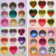 9 Magnet Set Glitzer Herz/