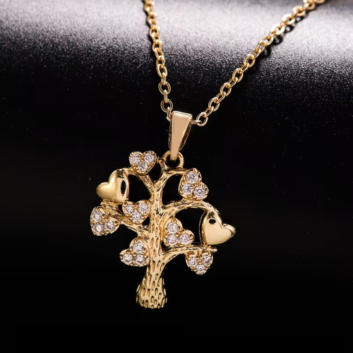 Damenkette gold baum - damenkette, des