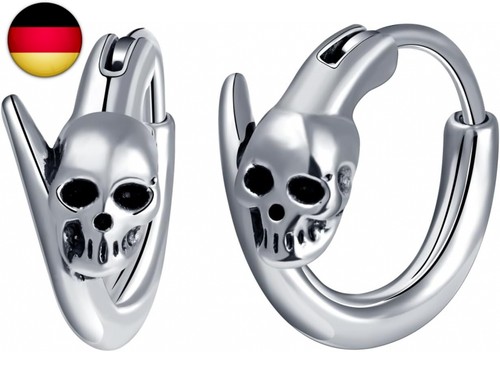 Punk totenkopf ohrstecker - totenkopf,