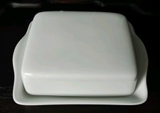 Butterdose Porzellan Weiß 250