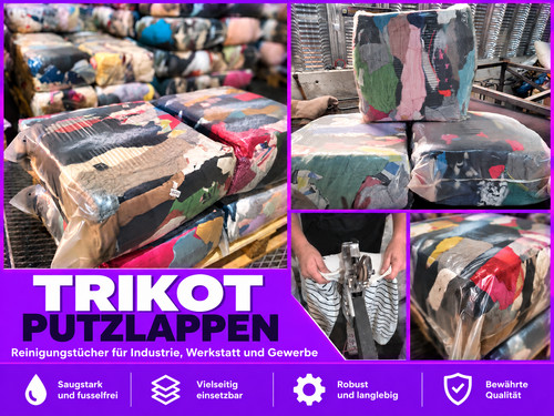 Putzlappen trikot bunt - 10, kg