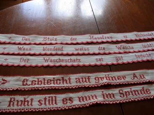 Antike alte spruchbänder - antike/alte,
