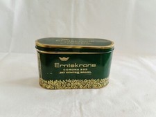 Antike Zigarrendose Cigarren-Blechdose Erntekrone oval 50er Corona Roller 333