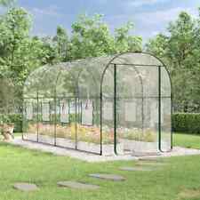 Gewächshaus Gartenhaus Treibhaus Tomatenhaus Transparent PVC Stahl vidaXL