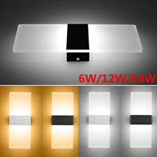6/12/18W Modern LED Wandleuchte Wandlampe Flur Strahler Up Down Innen Leuchte -