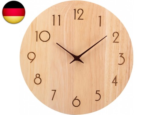 Wanduhr holz eiche ohne - eiche,