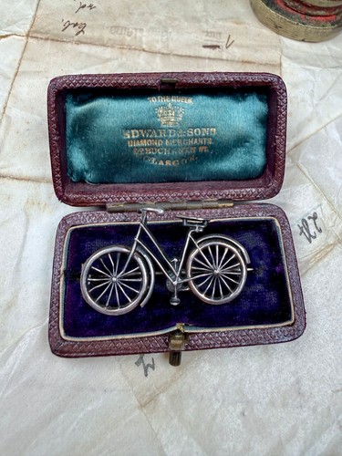Brosche silber 800 - brosche, „hs“