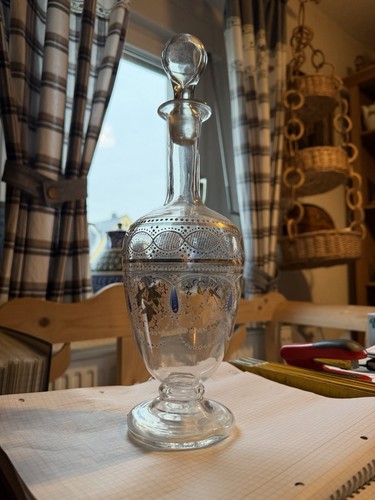 Antiker glas flakon karaffe - antiker,