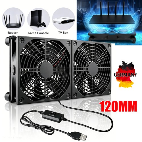 Usb ventilator 140mm - 2-in-1-usb,