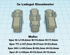 Ladegut dieselmotor spur - 3x,