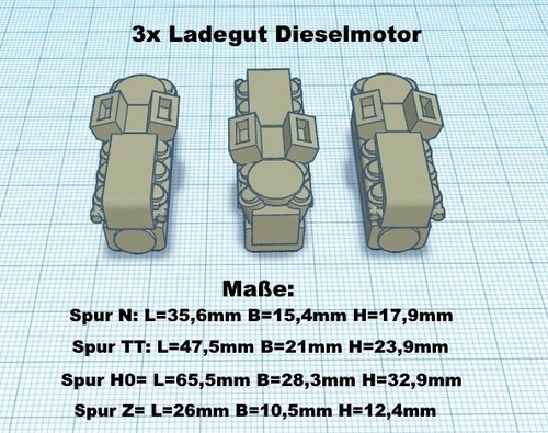 Ladegut dieselmotor spur n - ,