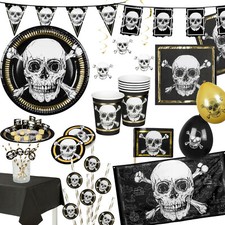 TOTENKOPF PIRATEN - Geschirr Deko Mitgebsel Kindergeburtstag Kinder Party Pirat