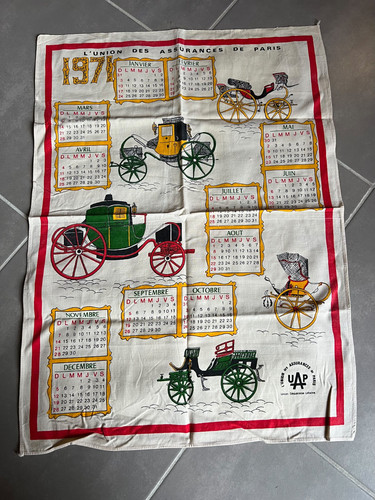 Tuch alter werbekalender - tuch,
