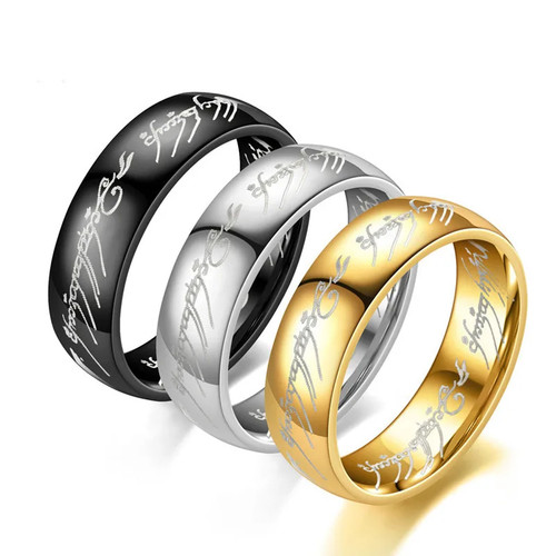 6mm edelstahl fantasy ring - 6mm,