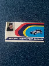 Aufkleber Peugeot Talbot Sport Danmark Jens Ole Kristiansen Rallye Motorsport