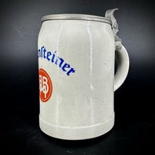 Alter Steinkrug Bierkrug Brauerei Bodenstein Magdeburg mit Zinndeckel & Gravur