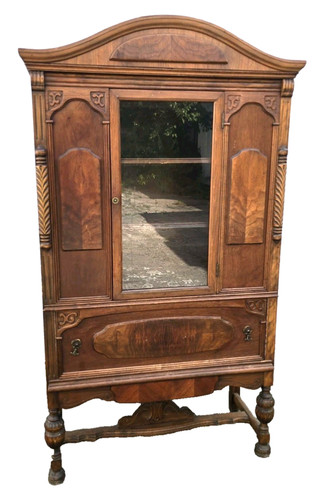 Jugendstil vitrinen schrank - ,