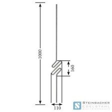 Edelstahl V2A Geländer
