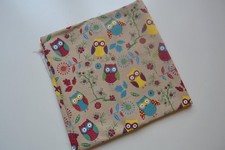 Stoff Eulen 110 x 85 cm