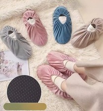 3 Paar Wiederverwendbar Samtstoff Überschuhe Rutschfeste Dick Schuhe Cover für