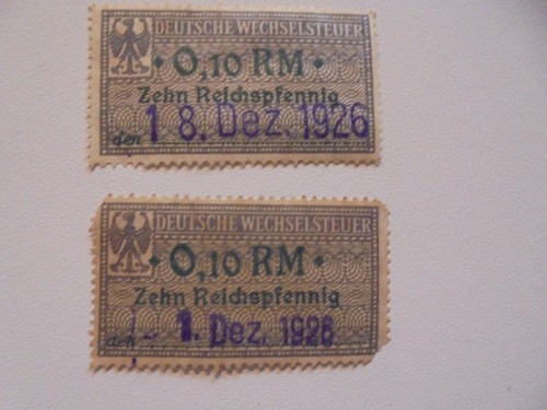 Deutsche wechselsteuer - deutsche,