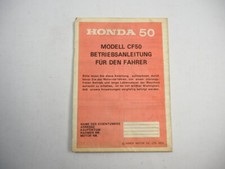 Honda CF50 Motorrad Betriebsanleitung Bedienungsanleitung 1974