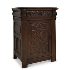 ANTIK! Schmale Kommode restauriert Renaissance um 1700 Eiche Schrank klein