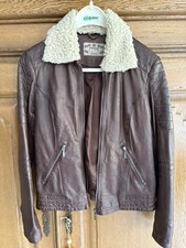 Manguun Lederjacke M braun