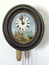 Alte Biedermeier Wanduhr