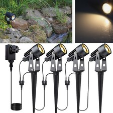 4er LED Gartenstrahler Set