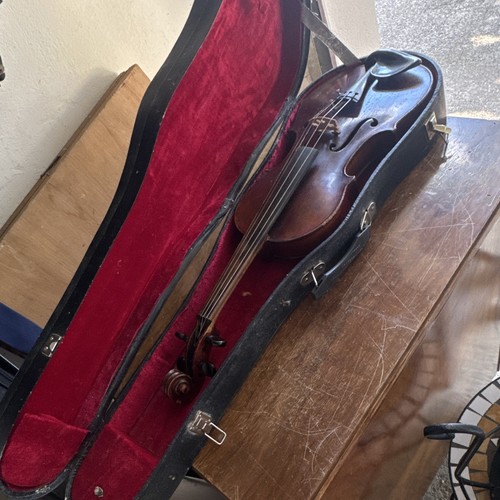 Aubert alte violine mit koffer - mit,