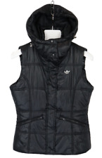 ADIDAS Weste Damen (UK) 12 Gepolstert Steppjacke Abnehmbare Kapuze