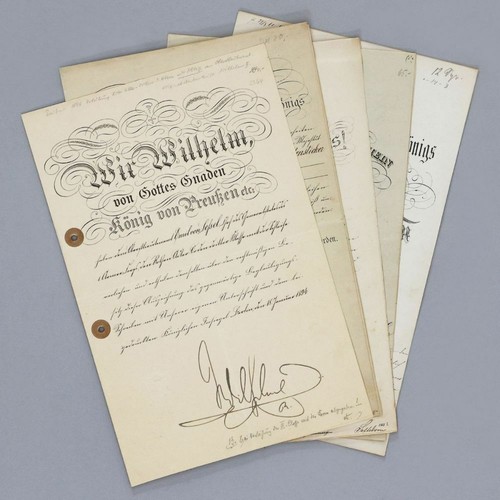 47891 urkundenkonvolut mit - urkundenkonvolut,