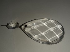 Großer Anhänger (ca. 5 x 3 cm), Ersatzteil für Kronleuchter