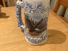 Großen Bierkrug  Motiv Adler 18 cm hoch